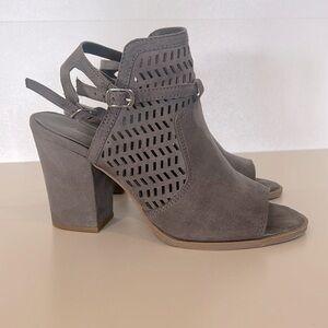 American Eagle Double Peep toe 4 inch block heel  Sz 8